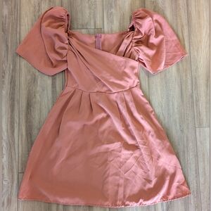 Elegant Puff Sleeve Dress XS